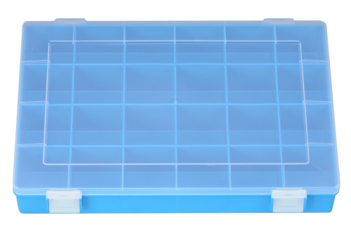 Sort-kasten PP-CLASSIC, 24 Fächer,225x335x55 mm, blau