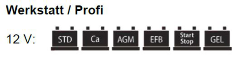 12V Profi Ladegerät mit Flash Modus für Software Update