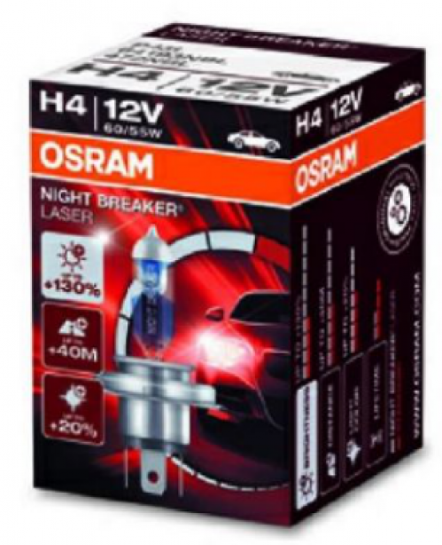 H4-Glühlampe NIGHT BREAKER LASER® +130%