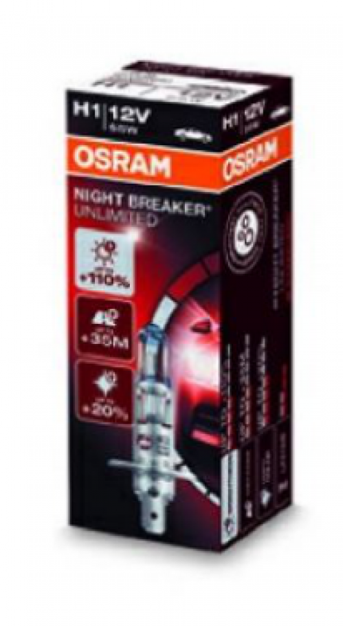 H1-Glühlampe NIGHT BREAKER UNLIMITED® +110%